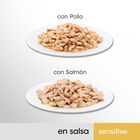 Perfect Fit Adult Sensitive Sterelized Pollo y Salmón sobre en salsa para gatos, , large image number null
